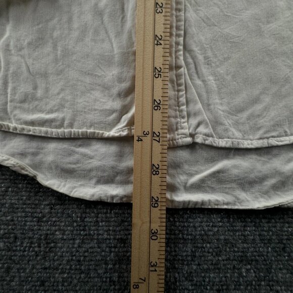 Calvin Klein Long Sleeve Button Up Shirt Men Size 100 (XL) Ivory Soft Viscose ** - Picture 4 of 16